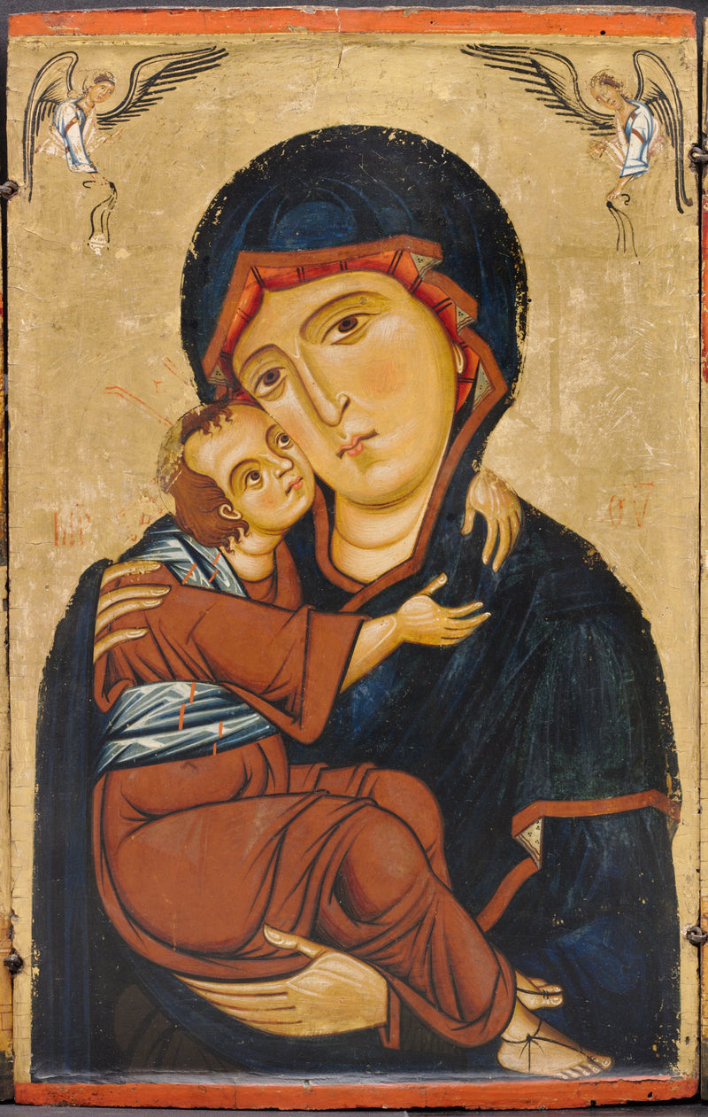 Jomfru med barnet med helgener - Berlinghiero Berlinghieri