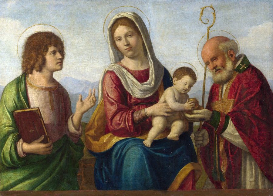 Jomfru med barnet med helgener - Cima da Conegliano