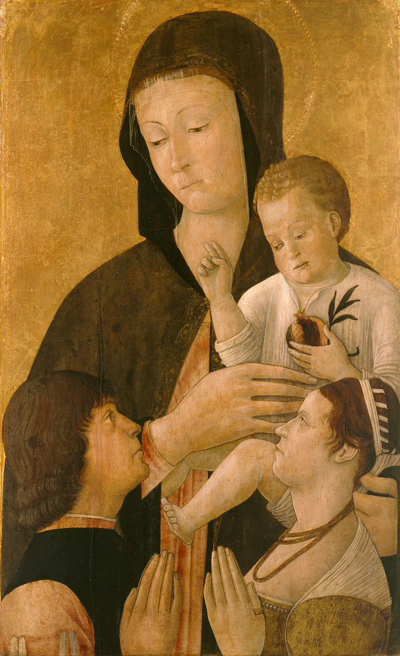 Jomfru med barnet med to donorer - Gentile Bellini