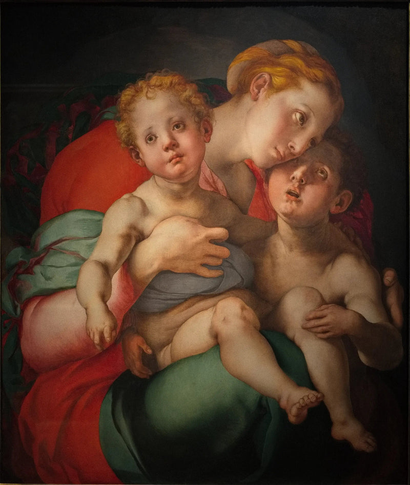 Jomfru med barnet og den lille Johannes - Pontormo