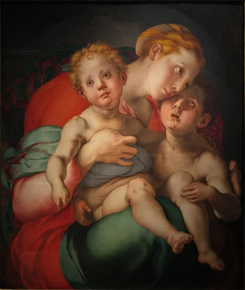 Jomfru med barnet og den lille Johannes - Pontormo