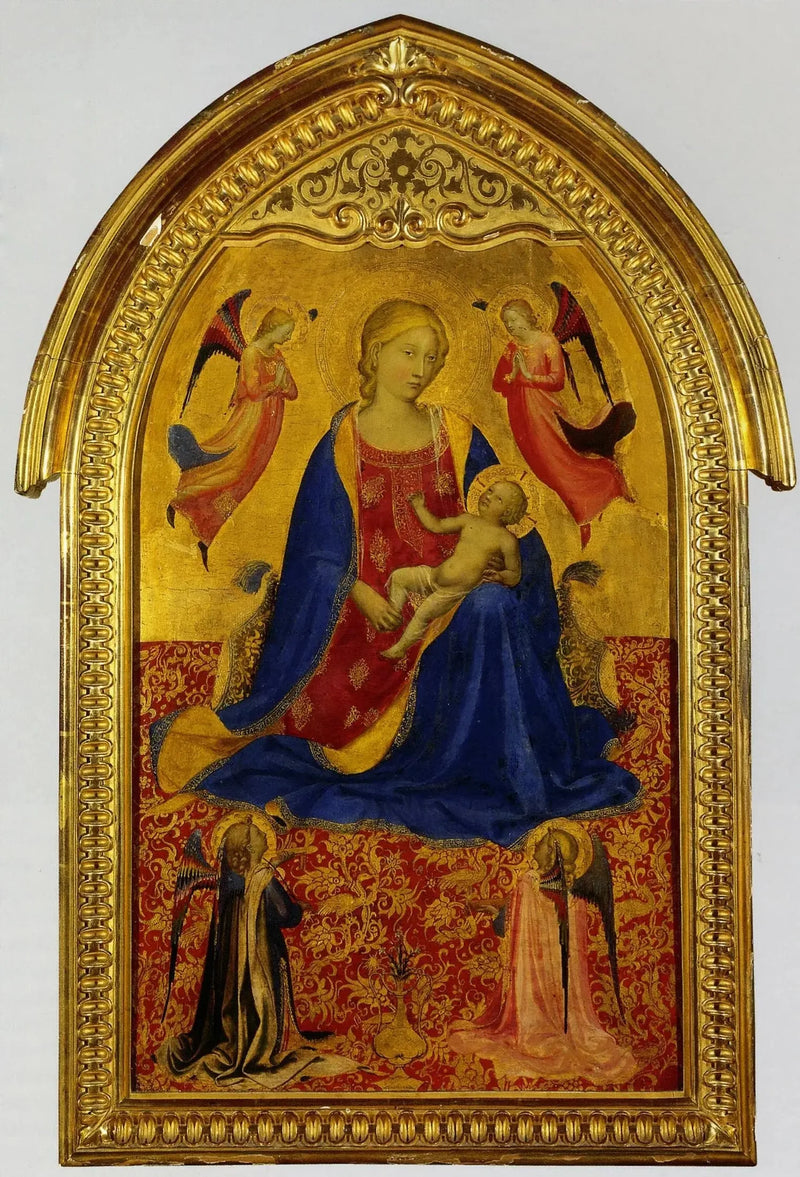 Jomfru med barnet med fire engle - Fra Angelico
