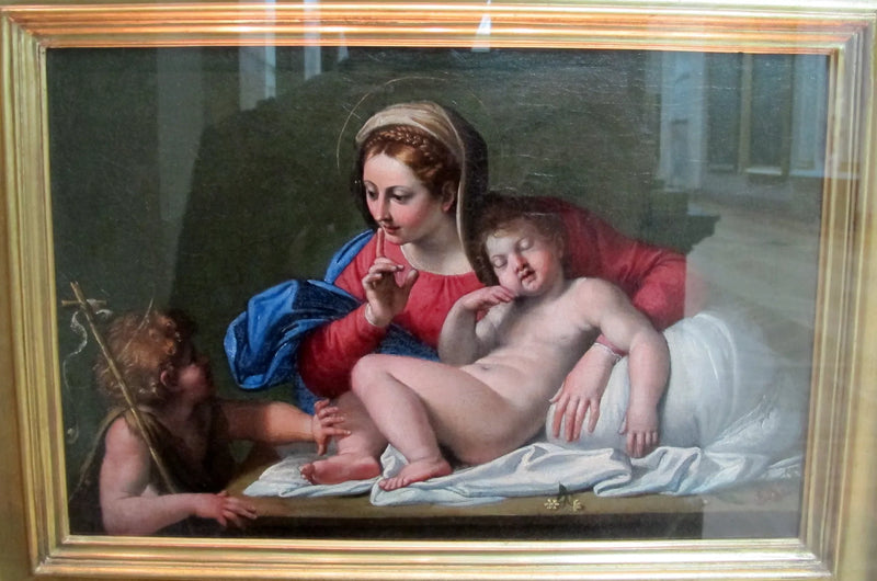 Jomfru med barnet med Sankt Johannes - Domenichino