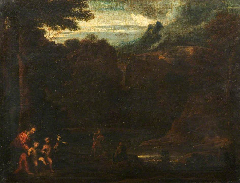 Jomfru med barnet med Sankt Johannes - Domenichino