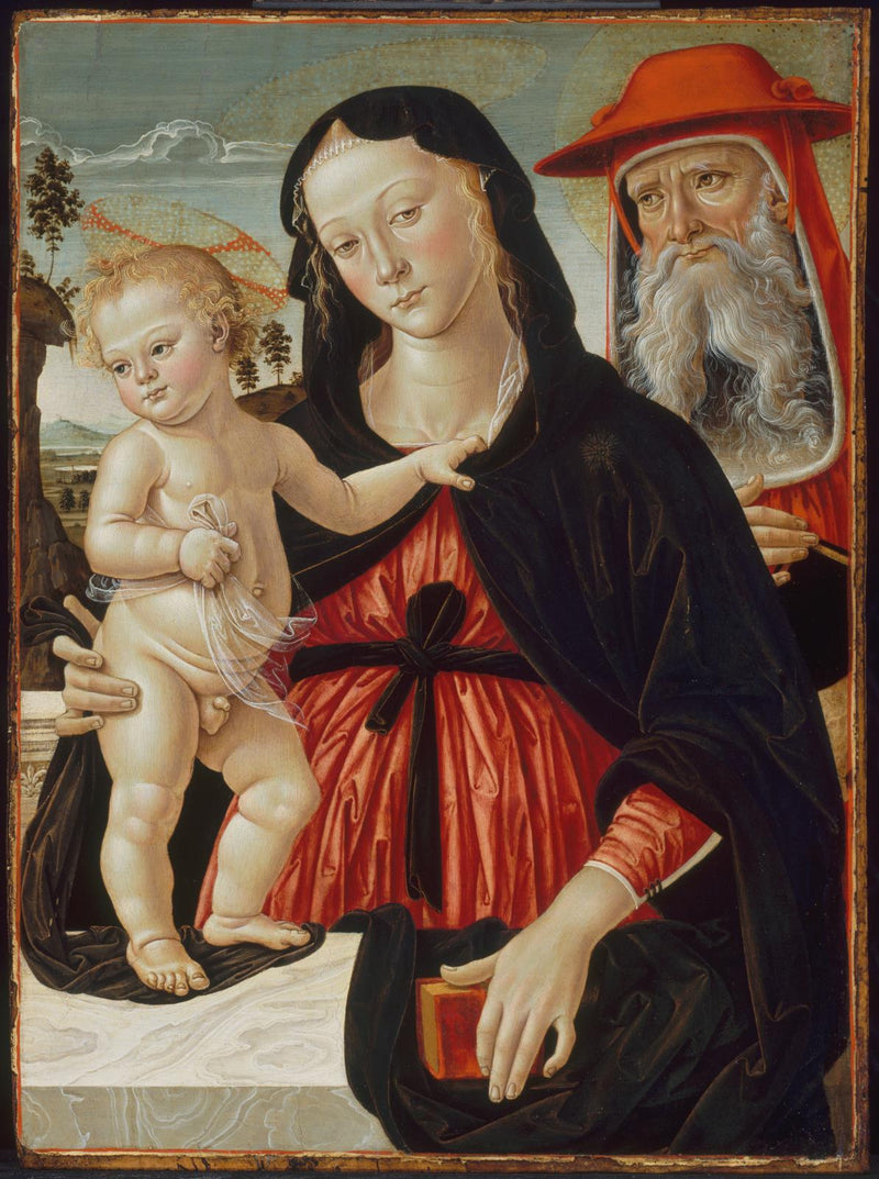 Jomfru med barnet og Sankt Jerome - Pinturicchio