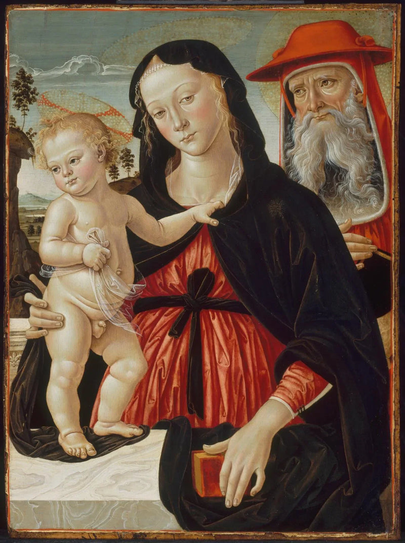 Jomfru med barnet og Sankt Jerome - Pinturicchio
