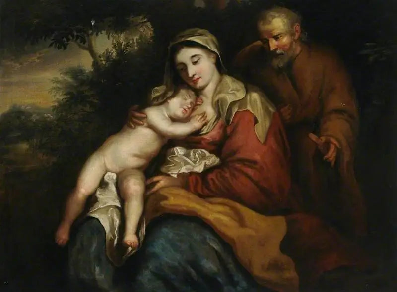 Jomfru med Barnet med Sankt Joseph - Antoine van Dyck