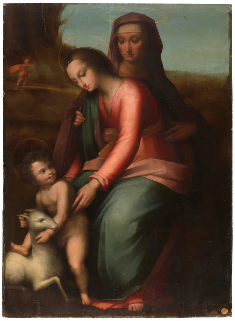 Jomfruen med barnet og hellige Anna - Leonardo da Vinci