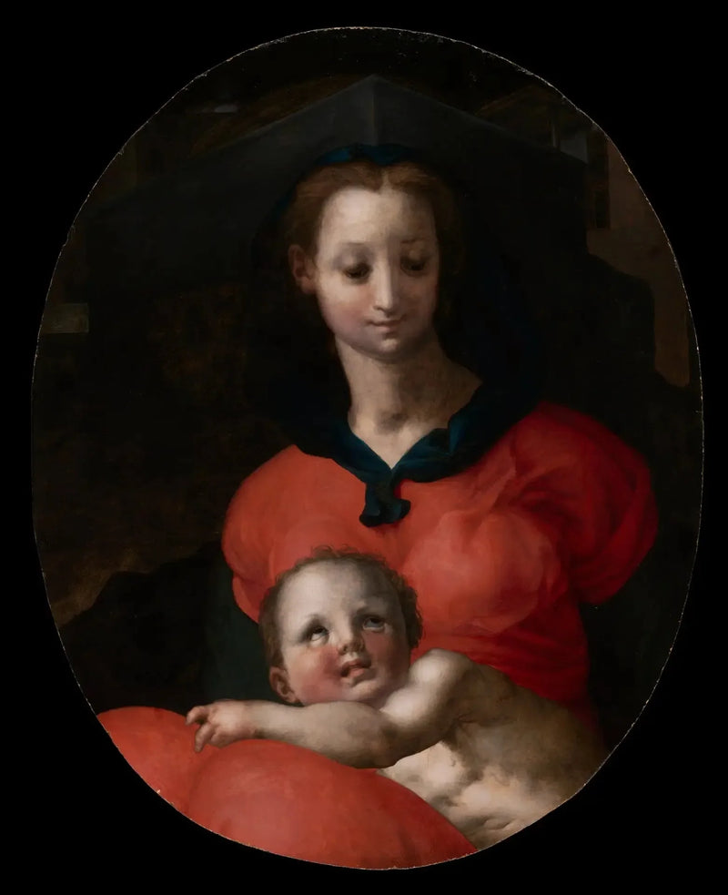 Jomfru med barnet, kendt som Madonna del Libro - Pontormo