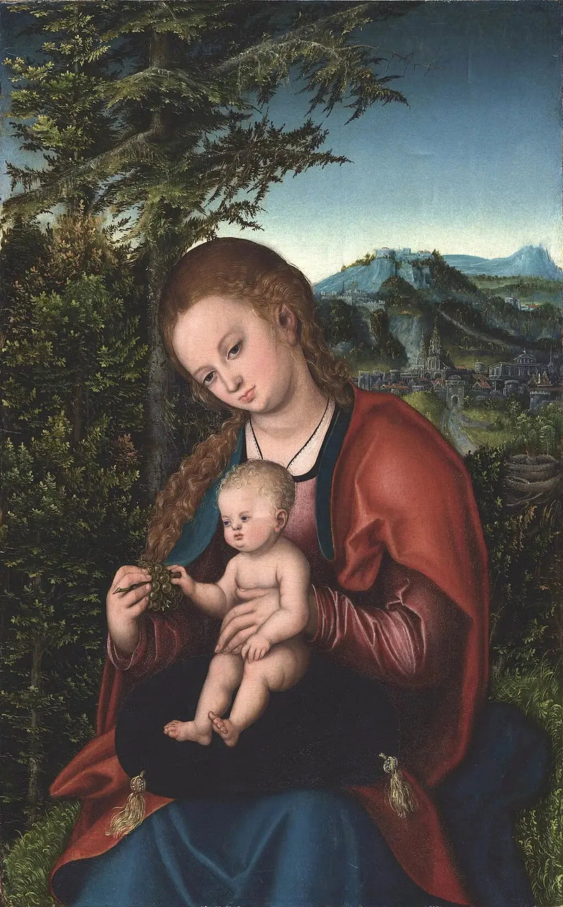 Jomfru med barnet i et landskab - Lucas Cranach den Ældre