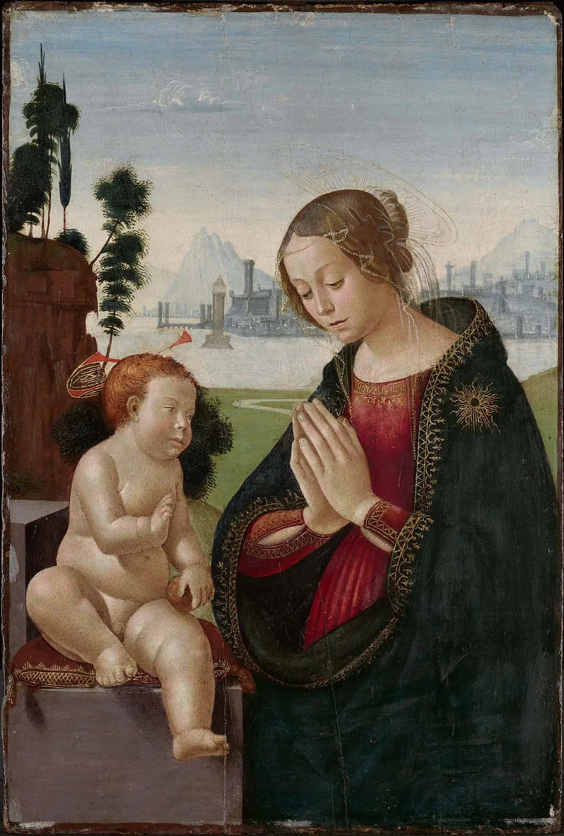 Jomfru med barnet - Domenico Ghirlandaio