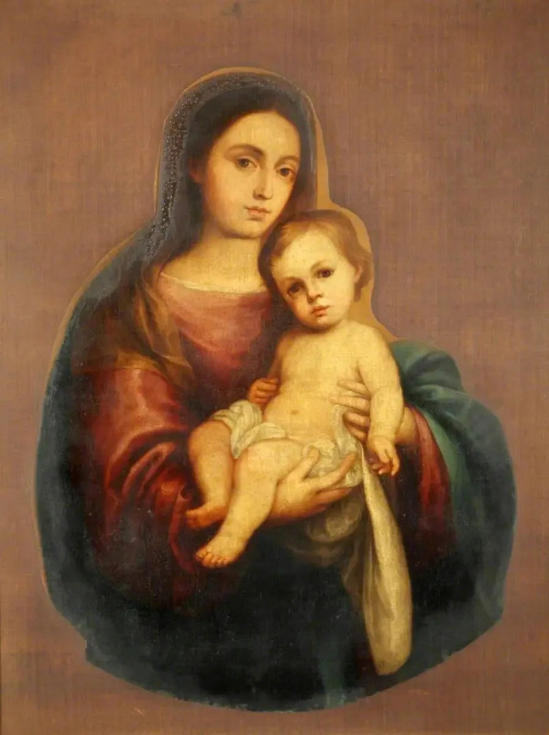 Jomfru med barnet i herlighed - Bartolomé Esteban Murillo