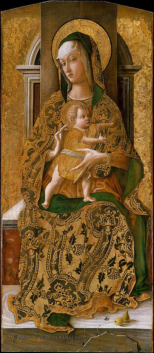 Jomfru med barnet i majestæt - Carlo Crivelli