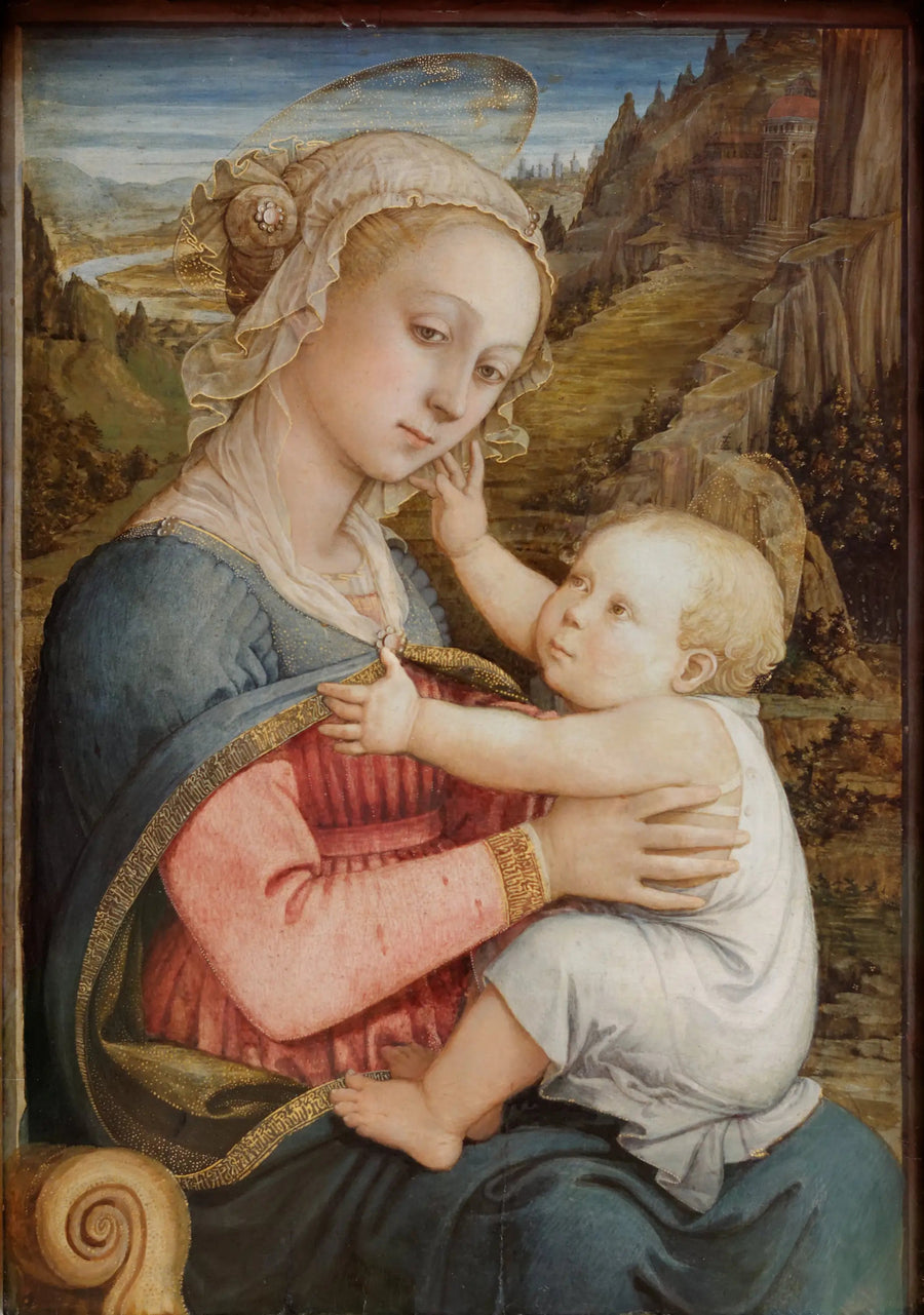 Jomfru med Barnet - Fra Filippo Lippi