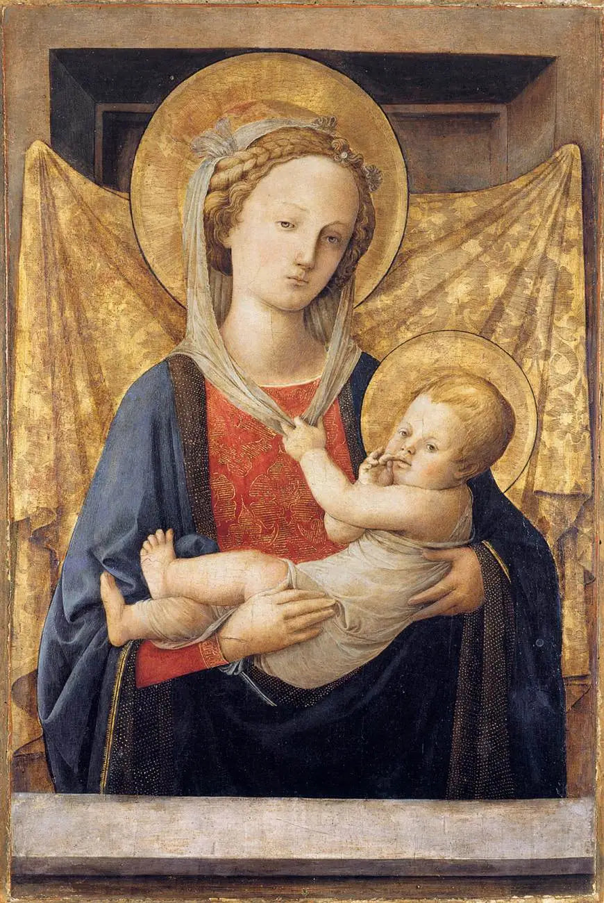 Jomfru med barnet - Fra Filippo Lippi