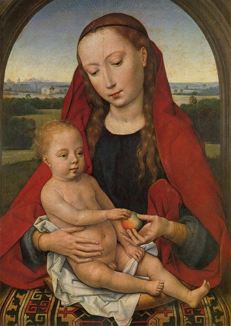 Vierge à l'Enfant. - Hans Memling image 1 reproduction réalisée par Alpha Reproduction
