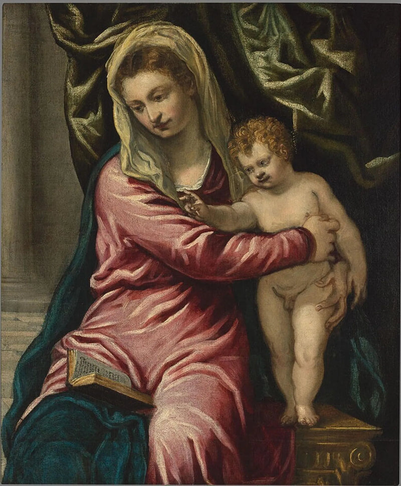 Jomfru med barnet - Jacopo Tintoretto