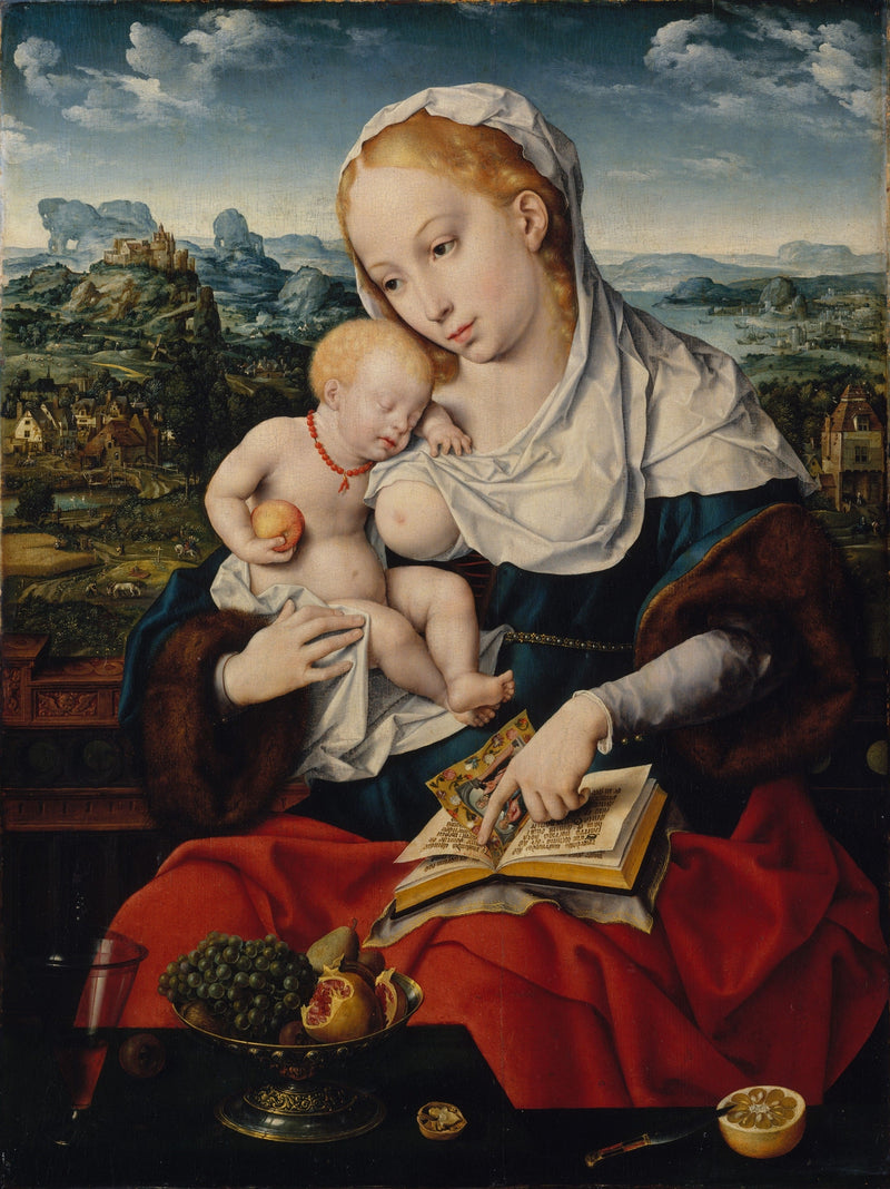 Jomfru med barnet. - Joos van Cleve