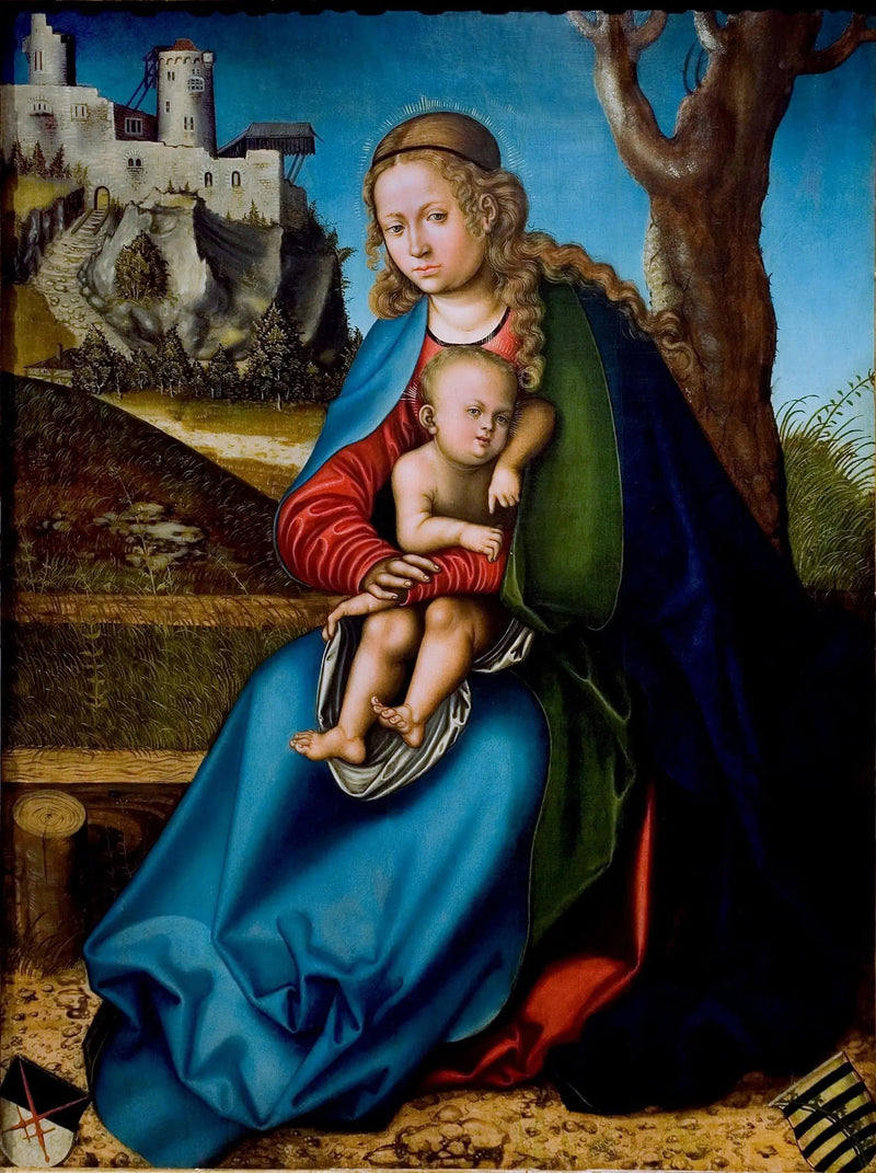 Jomfru med barnet - Lucas Cranach den Ældre