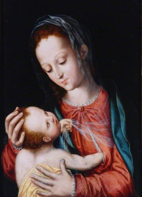 Jomfru med barnet - Luis de Morales