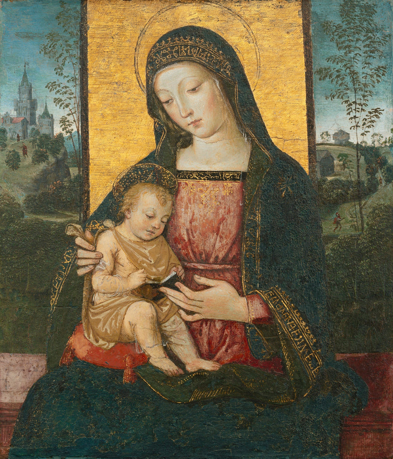 Jomfru med Barnet - Pinturicchio