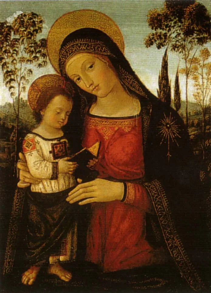 Vierge à l'Enfant - Pinturicchio image 1 tableau peint à l’huile sur toile