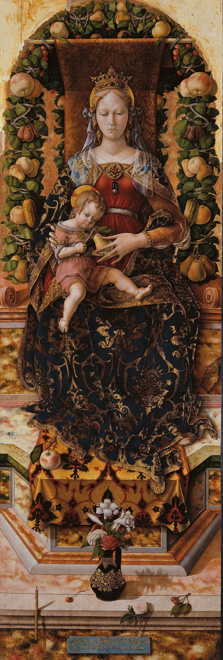 Jomfru med lysestage - Carlo Crivelli