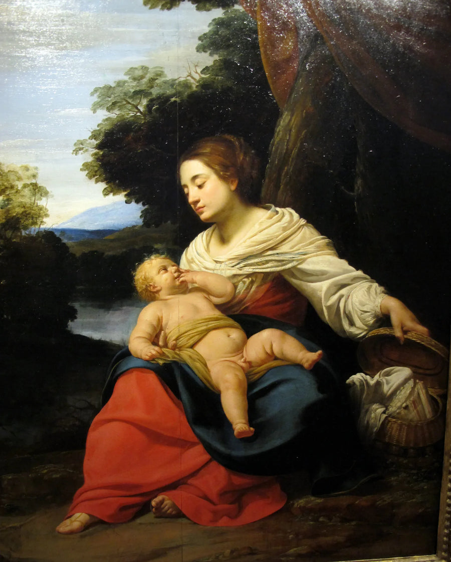 Jomfru med kurv - Simon Vouet