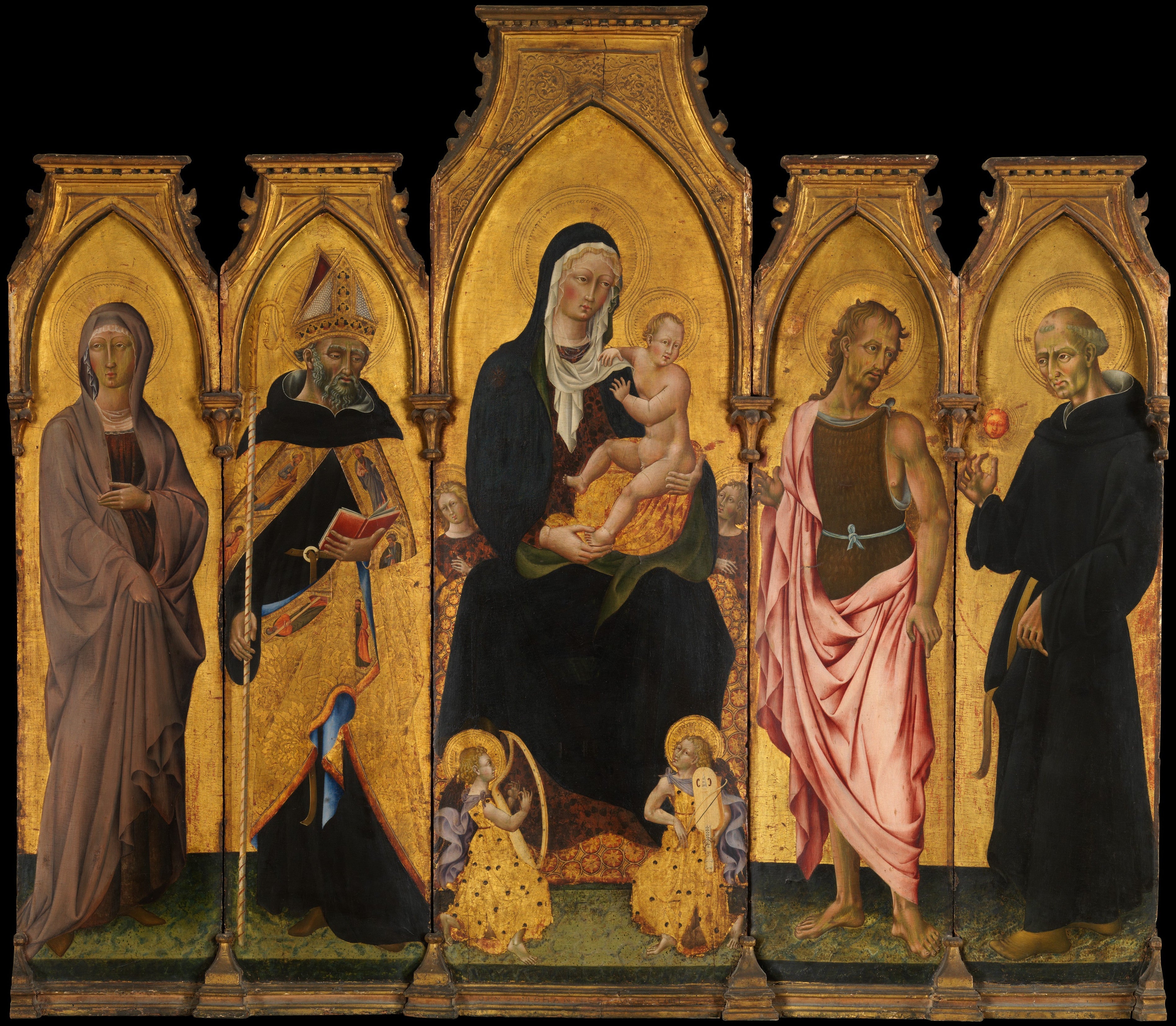Vierge à l’Enfant avec des saints - Giovanni di Paolo - Alpha Reproduction