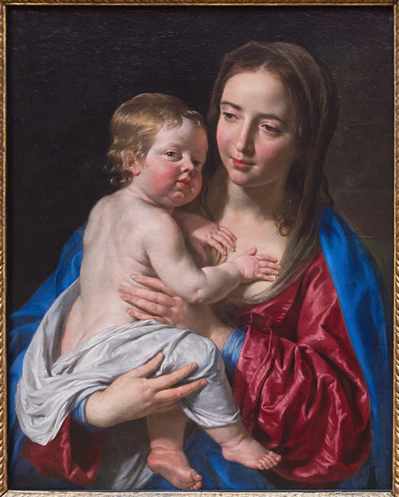 Jomfru med Barnet - Philippe de Champaigne