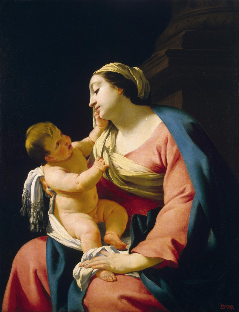 Jomfru med Barnet - Simon Vouet