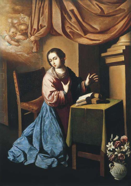 Jomfruens Bebudelse - Francisco de Zurbarán