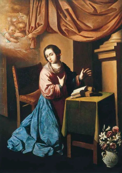 Jomfruens Bebudelse - Francisco de Zurbarán
