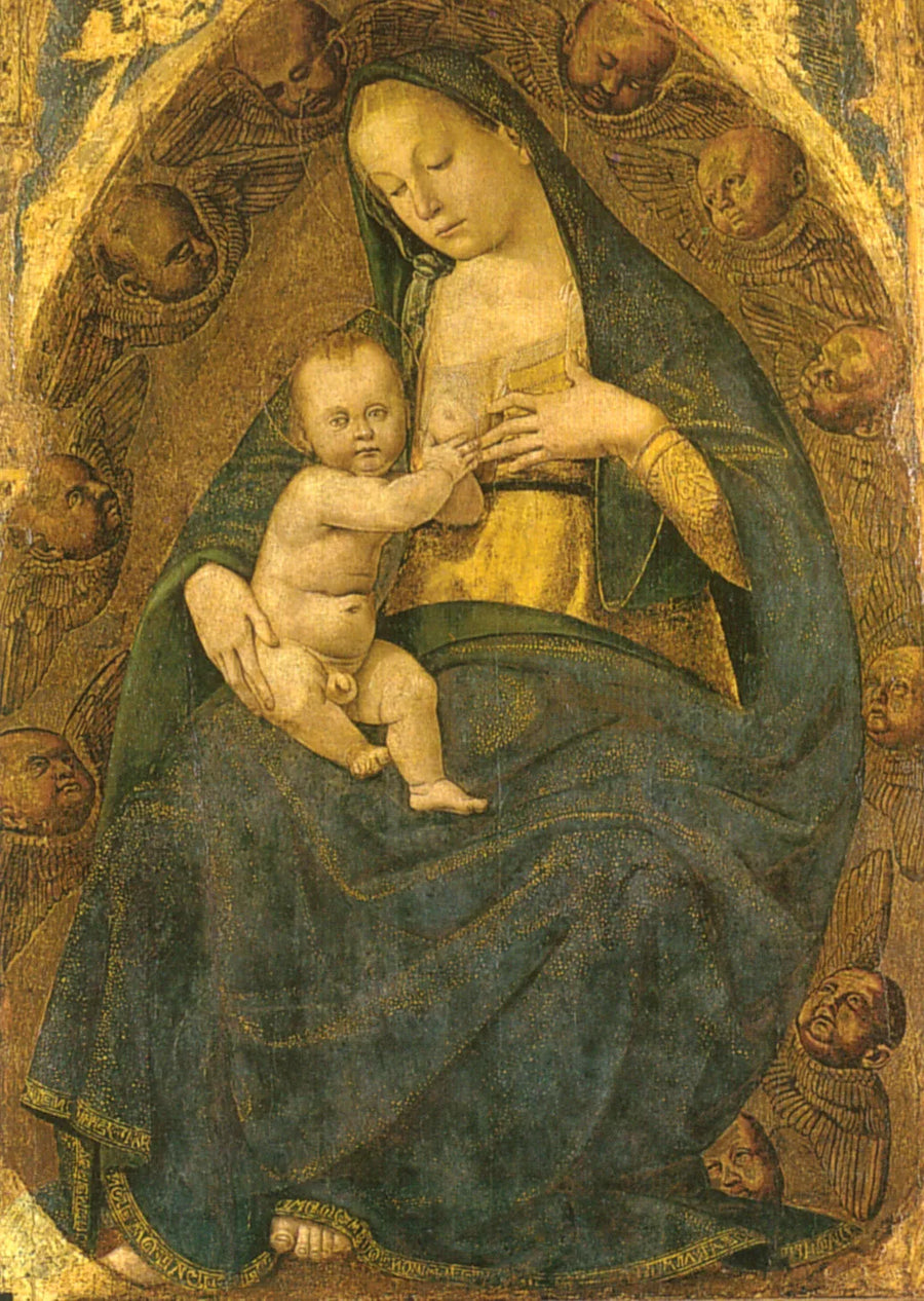 Jomfru med barnet i herlighed - Luca Signorelli