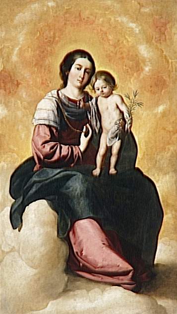 Jomfru af Rosenkransen - Francisco de Zurbarán