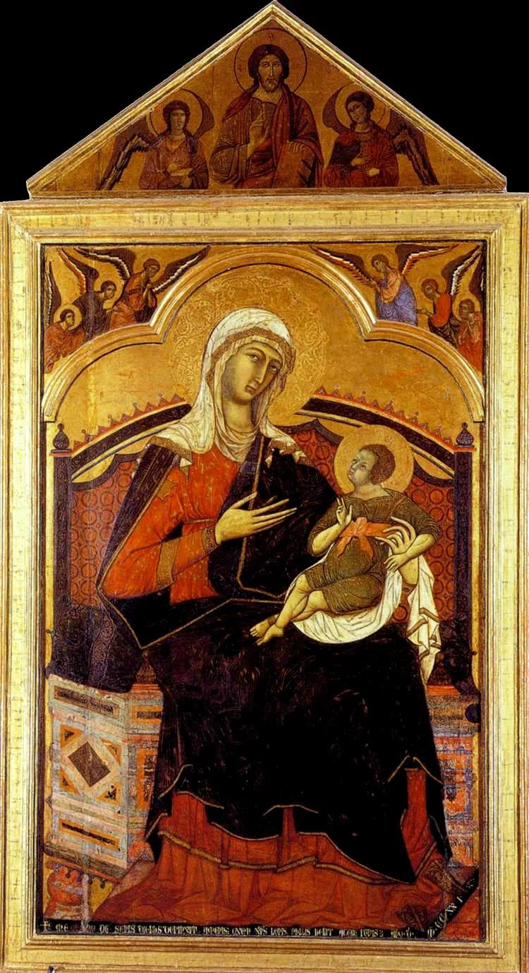 Jomfru i Majestæt af San Domenico - Guido da Siena
