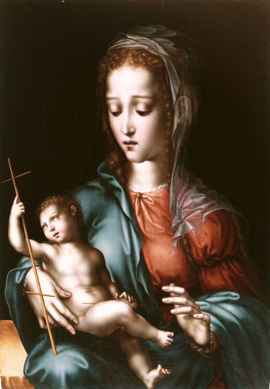 La Vierge à l'Enfant au fuseau - Luis de Morales