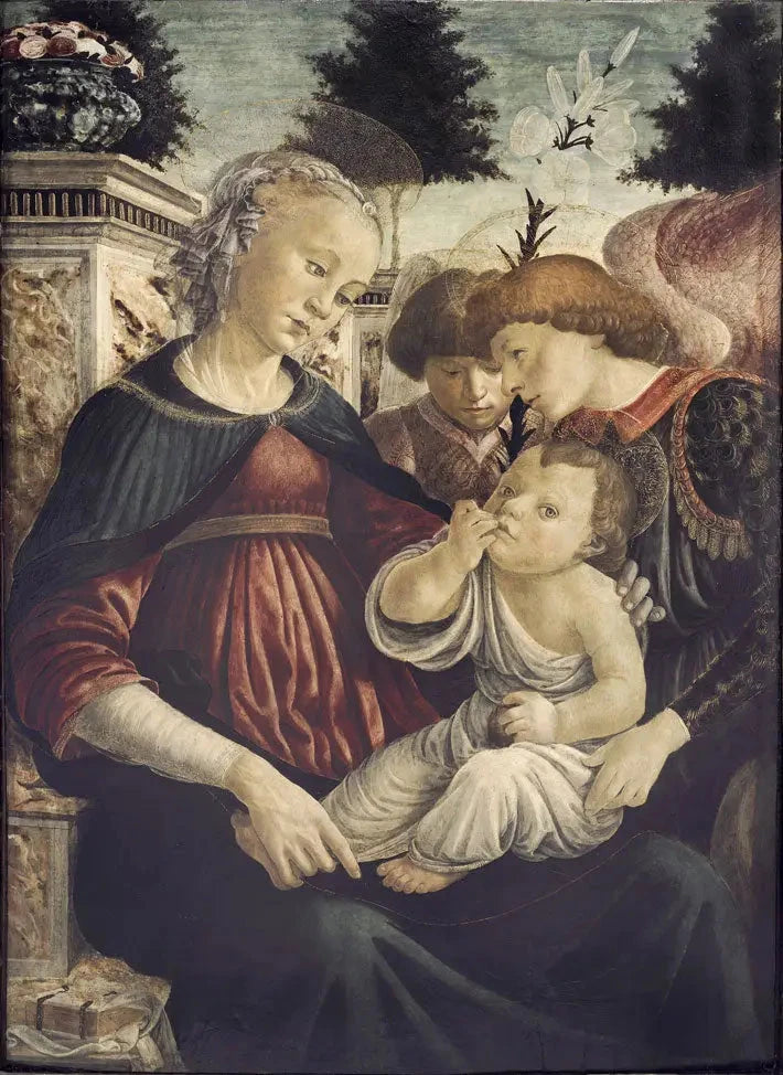 Vierge à l’Enfant avec deux anges, vers 1467-1468 – Sandro Botticelli