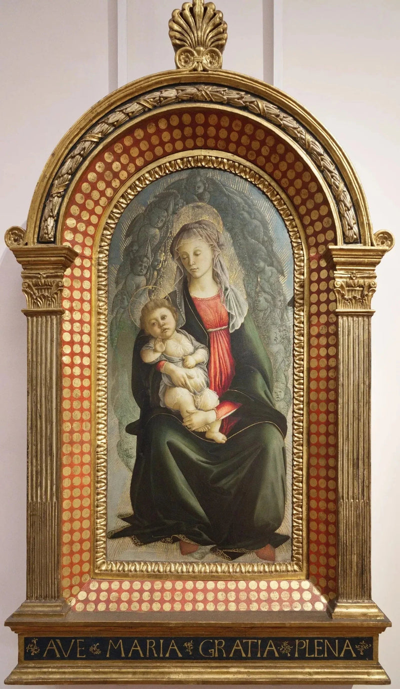 Jomfruen og Barnet i en serafisk herlighed - Sandro Botticelli