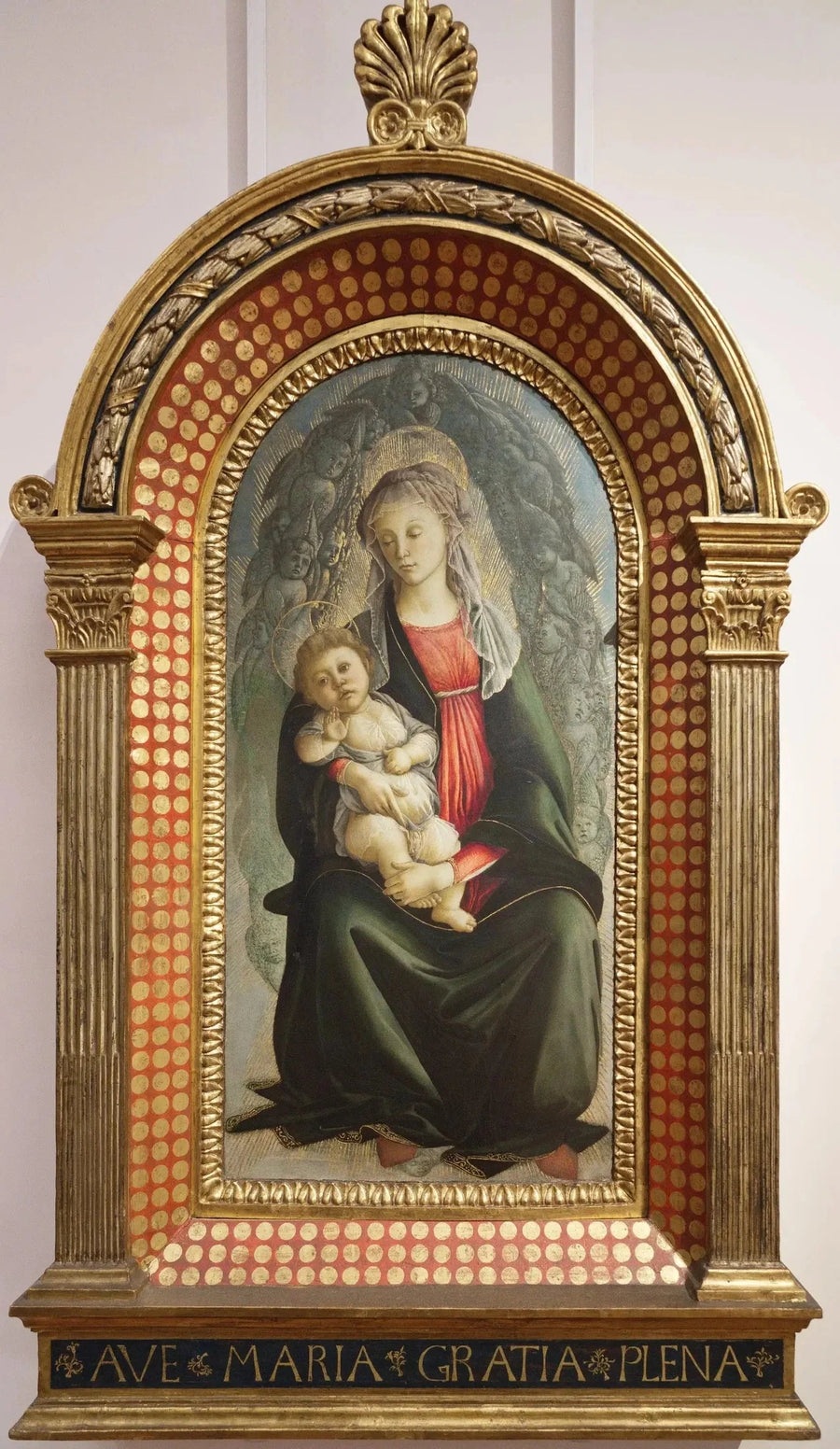 Jomfruen og Barnet i en serafisk herlighed - Sandro Botticelli