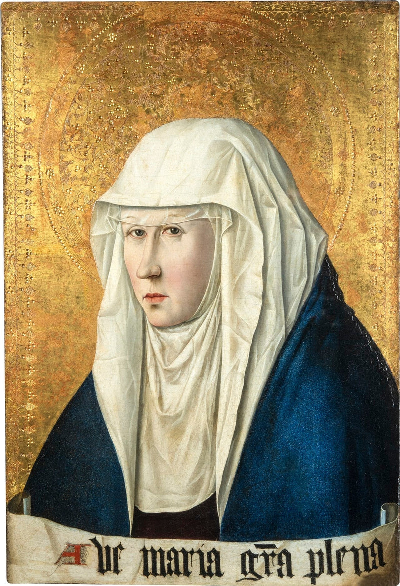 Jomfru Maria, der beder - Antonello de Messine