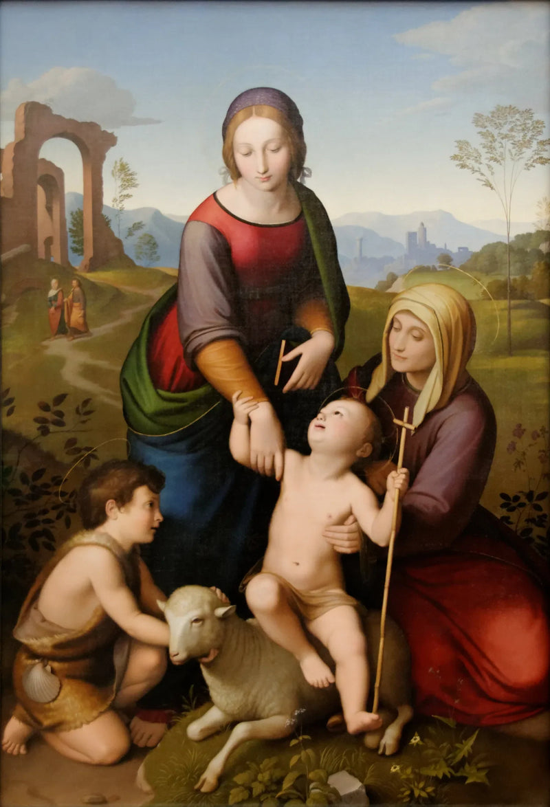 Jomfru Maria, Hellig Elisabeth, Jesus, Johannes Døberen - Johann Friedrich Overbeck