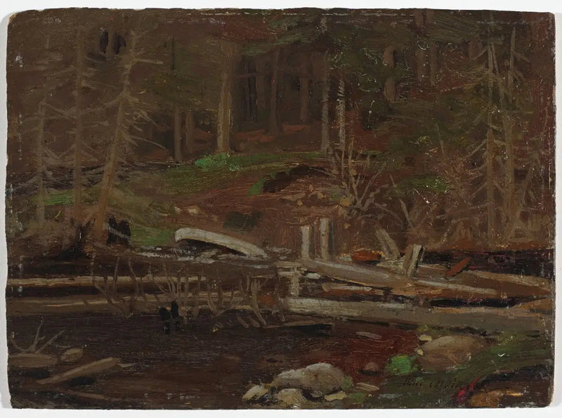 Gamle trædige dæmning, Algonquin Park - Tom Thomson