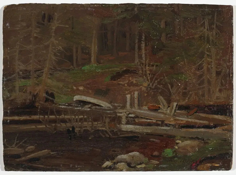 Gamle trædige dæmning, Algonquin Park - Tom Thomson