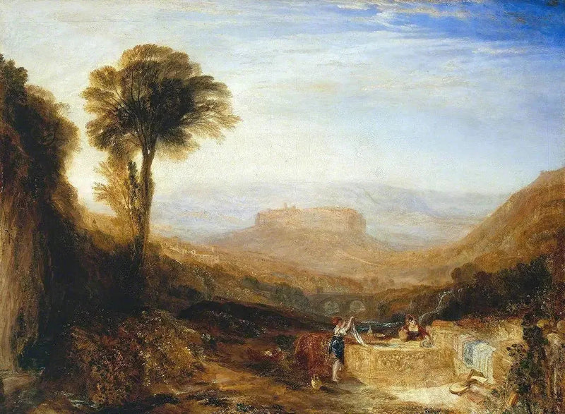 Udsigt over Orvieto, Malet i Rom - J. M. W. Turner