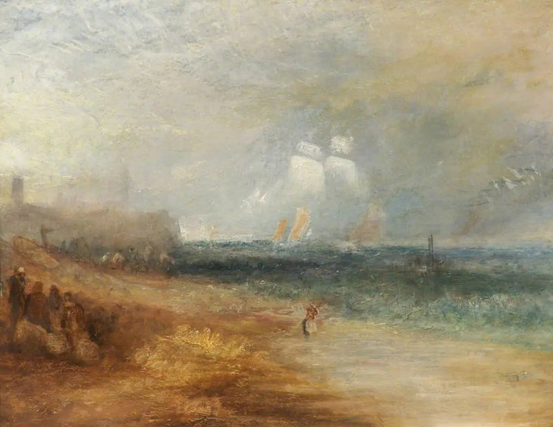 Udsigt over stranden ved Margate - J. M. W. Turner