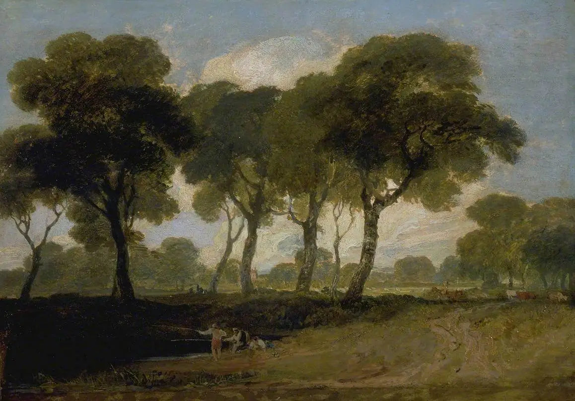 Reproduction du tableau « View on Clapham Common - J. M. W. Turner » par Alpha Reproduction en peinture à l’huile