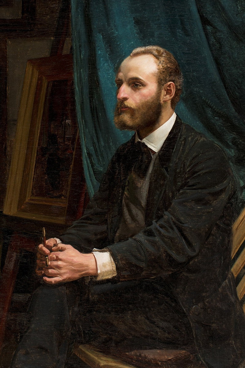 Viggo Johansen i sit atelier - Michael Peter Ancher