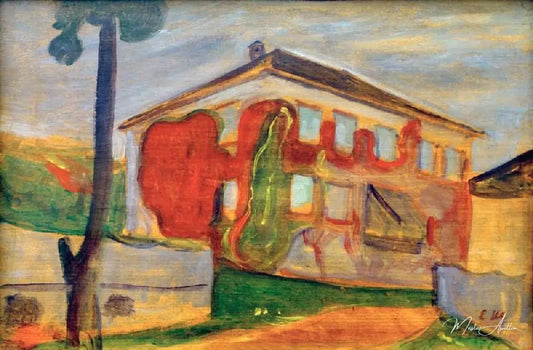 Vigne rouge sauvage de Edvard Munch - Reproductions de tableaux et peintures haut de gamme