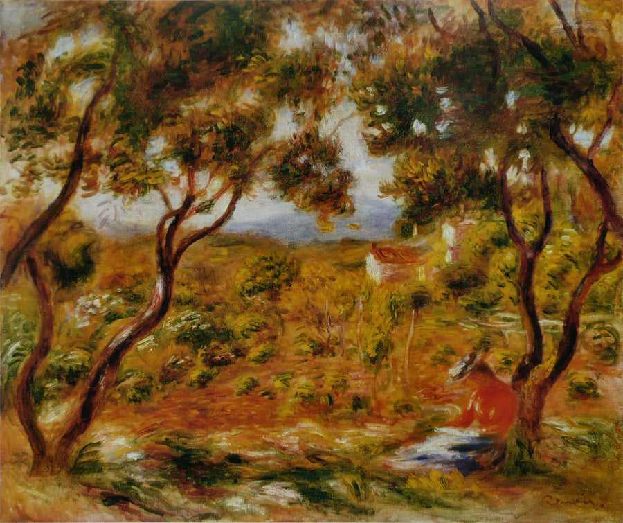Vinstokke i Cagnes - Pierre-Auguste Renoir